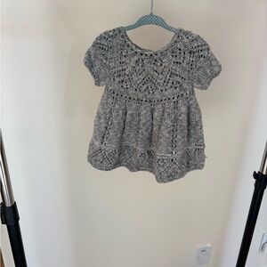 Hand knit baby dress